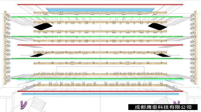 重慶某中學(xué)多功能劇場燈光音視頻舞臺機(jī)械設(shè)計(jì)方案 成都鷹皇燈光音響工程